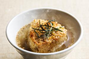 夕食　‐　うにぎり茶漬け