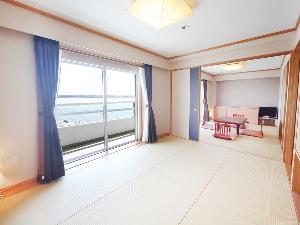６畳二間横並びで機能的な和室