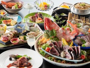 【旬彩物語／夏木立コース】和牛の柔らかローストビーフに室戸金目鯛のロースト、イセエビ具足煮