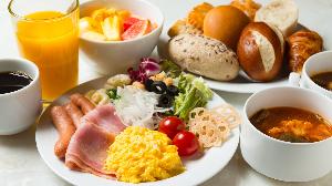 【朝食ブッフェ】種類が豊富でボリューム満点の洋食メニュー。(イメージ)