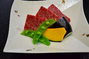 蔵王牛陶板焼き