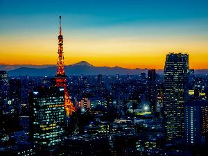 フロントからの景観(夕方)