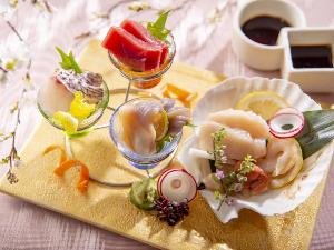 春会席 お造里 彩り早春盛り