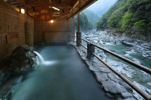 露天風呂　渓谷の湯（新緑）