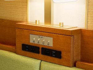 【ツイン】枕元にUSB・コンセントを設置致しました。
