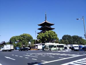 東寺：徒歩約10分（撮影GR）