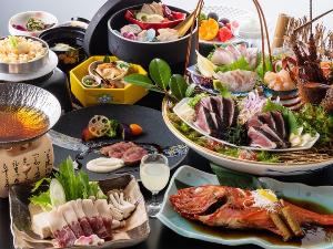 【旬彩物語／海幸コース】贅沢！旬の金目鯛丸ごと1匹つき♪黒毛和牛ロースステーキにはりはり鍋など