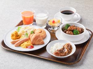 ×【盛り付け例】パンやウインナー、卵料理などの洋食メニューも充実