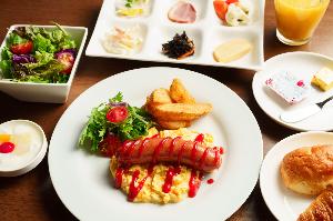 【朝食】スクランブルソーセージセット
