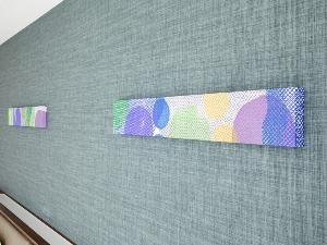 ×【客室】京都のテキスタイルブランド「ケイコロール」のアートパネルを展示。客室毎にデザインが異なります
