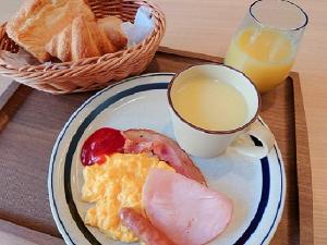 朝食：洋風メニュー（イメージ）<BR><BR>※新型コロナウイルス感染拡大に鑑み、2022/1/24より当面の間ご提供を休止させていただきます