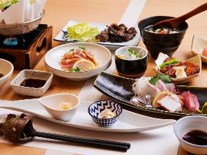 【趣膳 喜努愛楽】「黒豚しゃぶ鍋/地鶏刺し」など鹿児島の美味いを食べ尽くす!ー薩摩御膳コースー