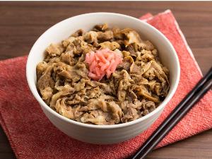 日替わり朝食　牛丼