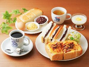 ■コメダ珈琲店の選べる朝食■ホテルに宿泊したお客様だけが選べる5種類のオリジナルセットメニューをご用意。その日の気分に合わせてお選びください。