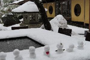 【雪遊び】雪だるま作ってみました（2月上旬撮影）