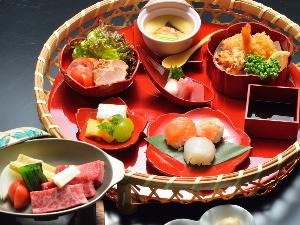 お子様食一例：パパたちとおんなじ！僕も自分でじゅうじゅうできるって嬉しいな♪