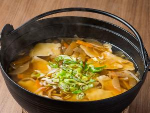 朝食バイキング「ひっつみ汁」