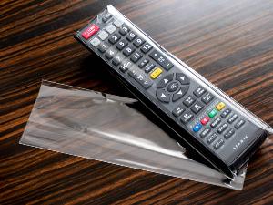 衛生的にお使頂けるよう、リモコンには使い捨てのカバーがついています。