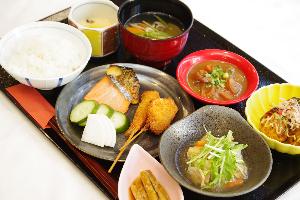 朝食バイキング　盛り付け例