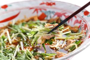 関西郷土料理【水菜と豚肉のハリハリ煮】