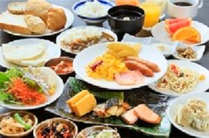 朝食バイキング料理