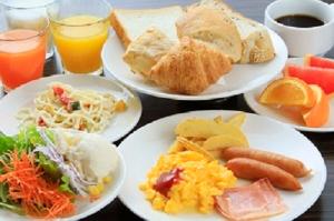 朝食バイキング料理
