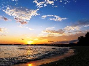 【プライベートビーチ】東海岸では沖縄のサンライズがご覧いただけます