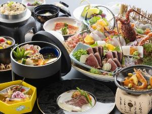 【旬彩物語／月光コース】伊勢海老の姿造りや和牛ロースステーキ、室戸金目鯛の煮つけに四万十うなぎなど