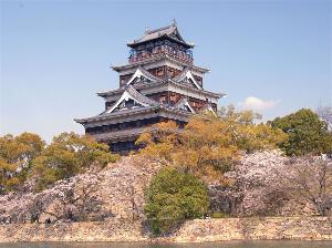 写真提供：広島県　広島城：日本100名城の一つに選定されています。