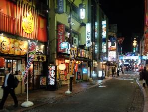 夜の市街地（熊本市）