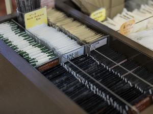 ロビー設置のアメニティバー。お好きなものをお部屋にお持ちください。