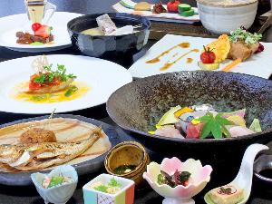 季節の和風コース料理一例