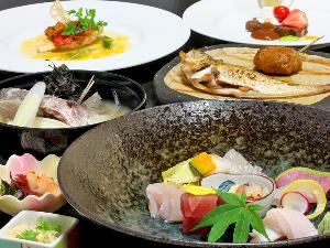 季節の和風コース料理一例