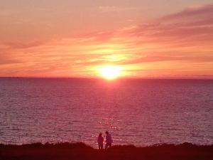 入道崎夕日