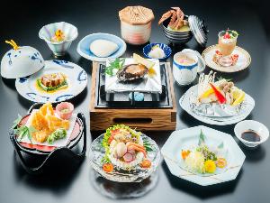 鮑の踊り焼き付会席