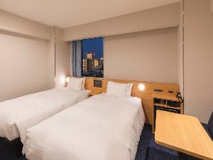 スタンダードツイン  18.7平米　110cm幅ベッド　50型インターネットテレビ　全館浄水システム採用　Wi-Fi＆有線LAN接続無料　加湿機能付空気清浄機