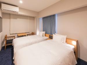 スーペリアツイン  18.7平米　110cm幅ベッド　50型インターネットテレビ　全館浄水システム採用　Wi-Fi＆有線LAN接続無料　加湿機能付空気清浄機