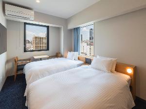 スーペリアツイン  18.7平米　110cm幅ベッド　50型インターネットテレビ　全館浄水システム採用　Wi-Fi＆有線LAN接続無料　加湿機能付空気清浄機