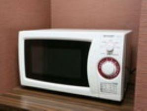 館内１階に電子レンジをご用意。