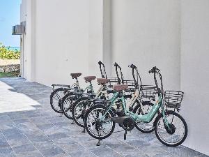 レンタルサイクル　電動\2,000　普通\1,000