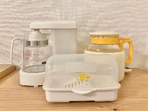 【無料貸出備品】ベビー用品（レンジ消毒器／調乳ポット2種）