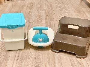 【無料貸出備品】ベビー用品（おむつペール／補助便座／踏み台）