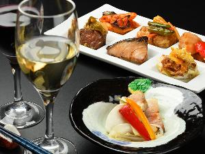 コース感覚ビュッフェ　温かい料理とワイン