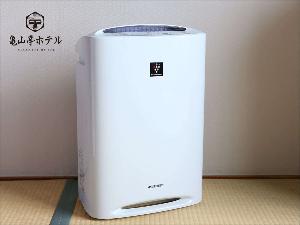 加湿機能付空気清浄機は全室に完備