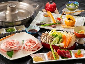 【料理】鹿児島産極上の黒豚しゃぶしゃぶ会席膳
