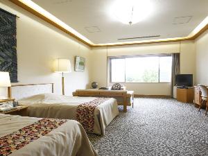 ＜禁煙＞庭園を望む最上階客室【洋室ツインルーム(21平米)】