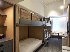 【2段ベッドシングル】110cm幅の2段ベッドをご用意。4名様までご宿泊可能です