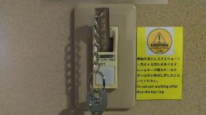 本館客室は、錠前式です