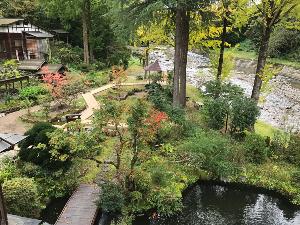 【野庭園】自然と調和した敷地内の野庭園