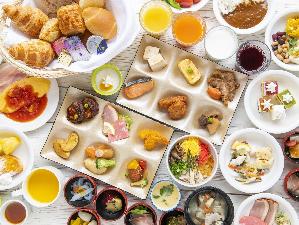 【朝食イメージ】朝食は約70種類ほどの和・洋のバイキングスタイルとなっております